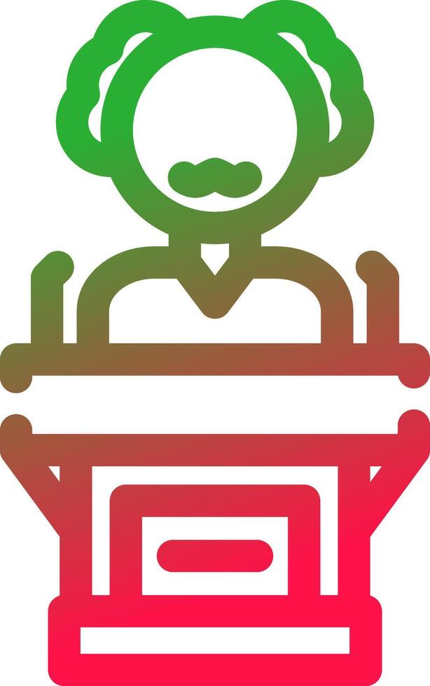 Politician Creative Icon Design vector