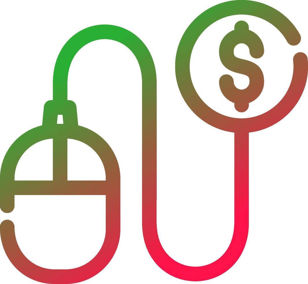 Pay Per Click Creative Icon Design vector
