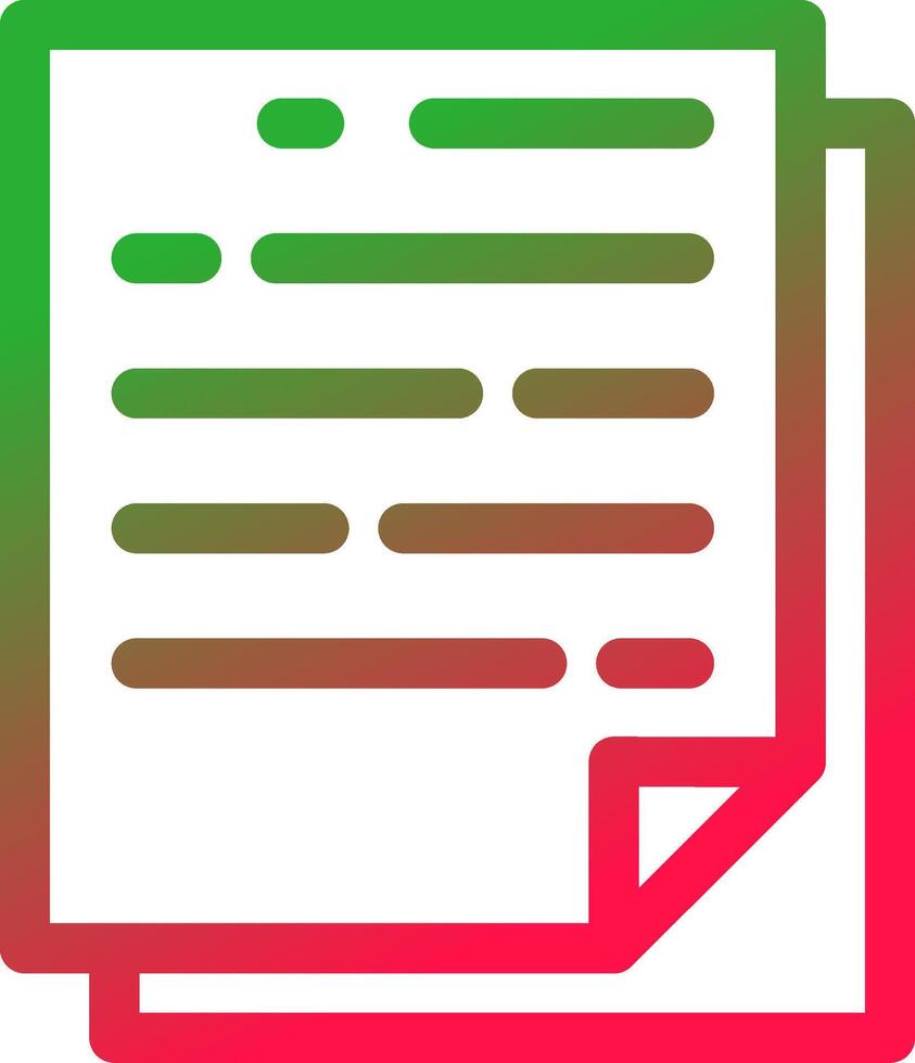 Line Red and Green Gradient vector