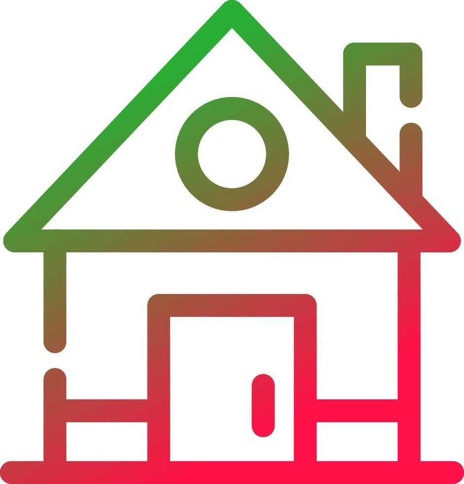 Line Red and Green Gradient vector