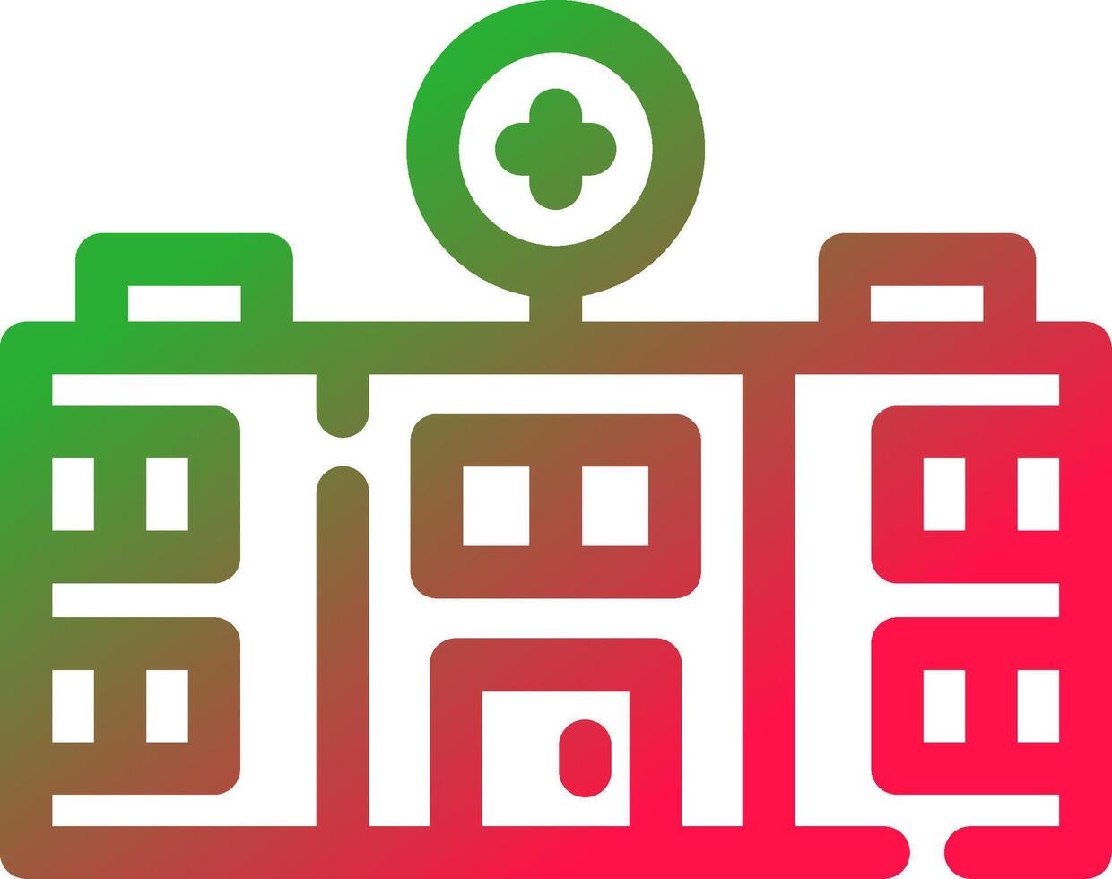Line Red and Green Gradient vector
