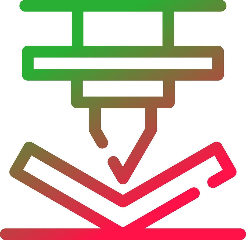 Bending Creative Icon Design vector