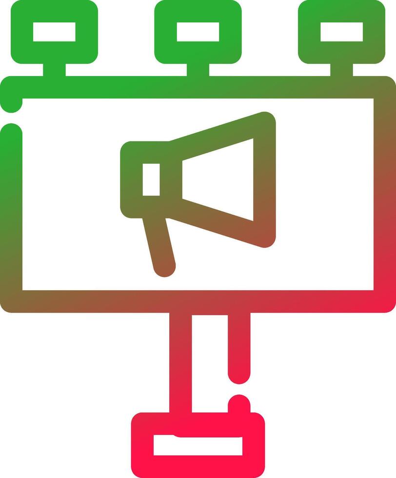 Billboard Creative Icon Design vector