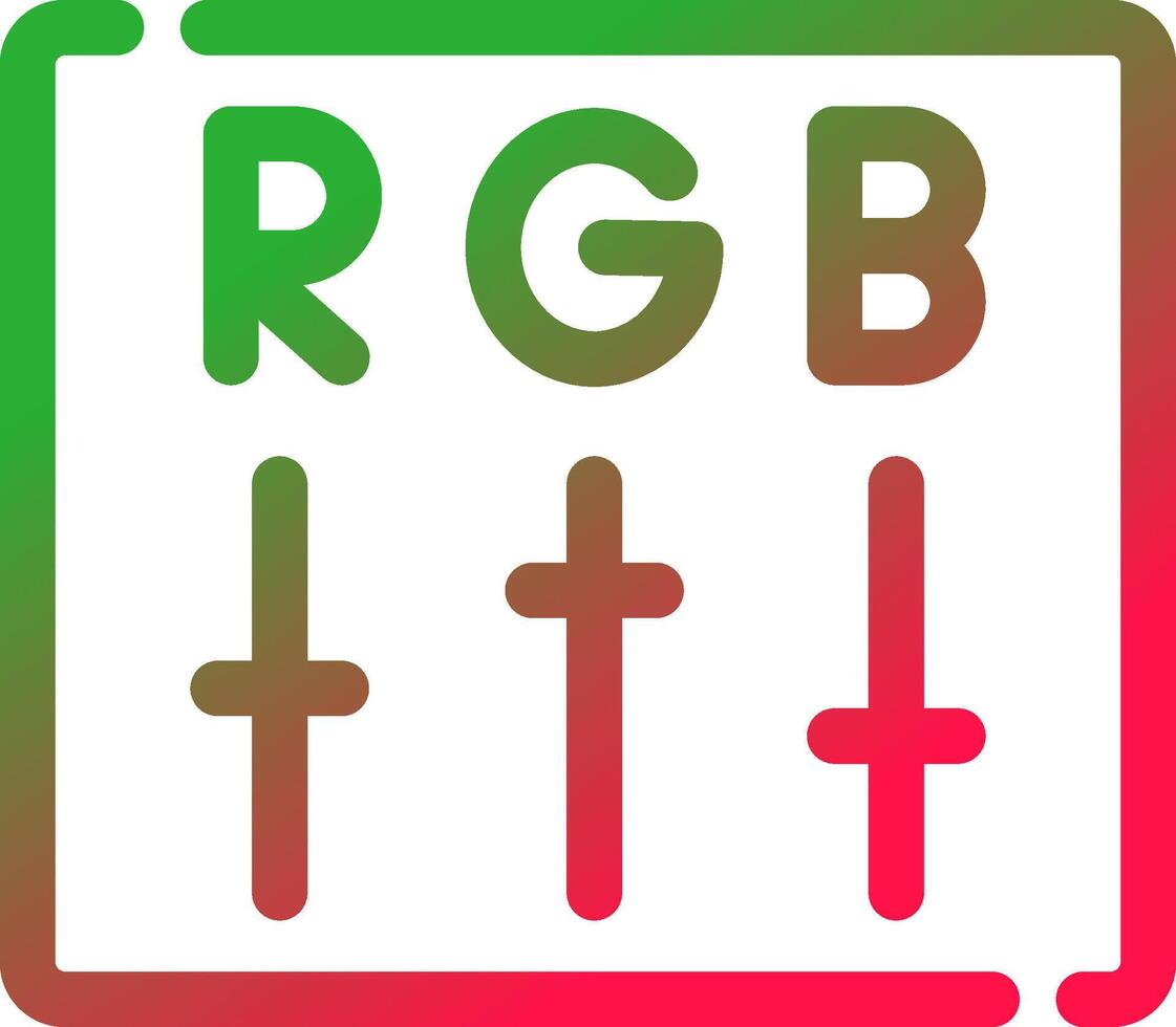 diseño de icono creativo rgb vector