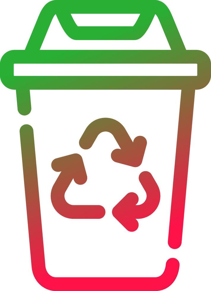 Recycling Bin Creative Icon Design vector