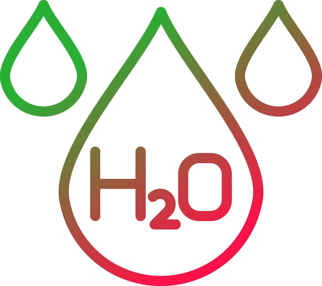 H2O creativo icono diseño vector