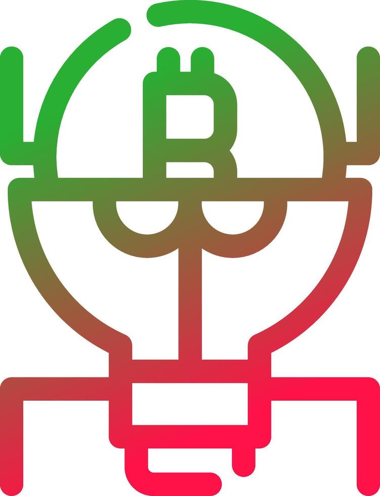 Cryptocurrency Creative Icon Design vector