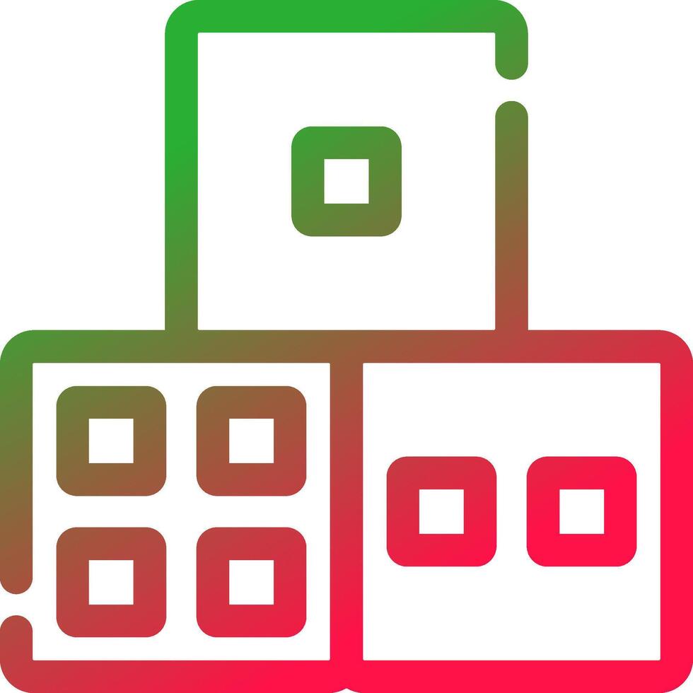 Dice Creative Icon Design vector