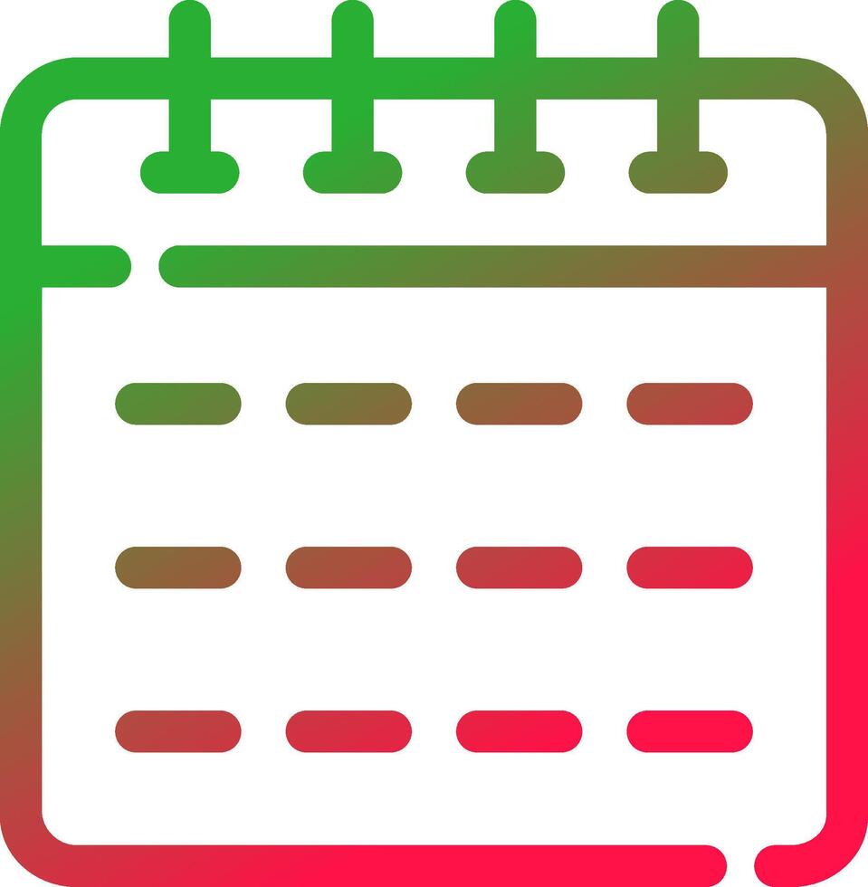 Line Red and Green Gradient vector