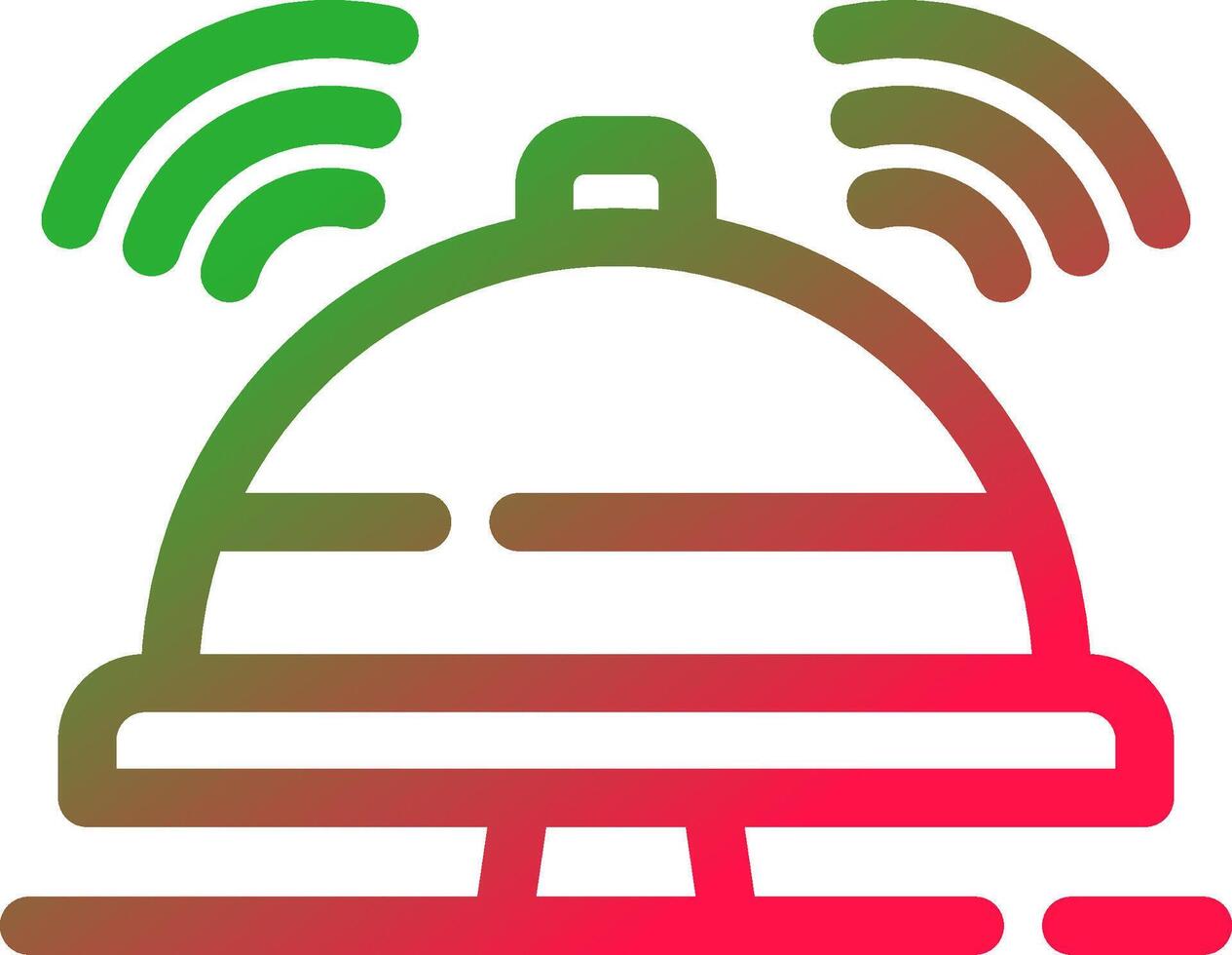 Reception Bell Creative Icon Design vector