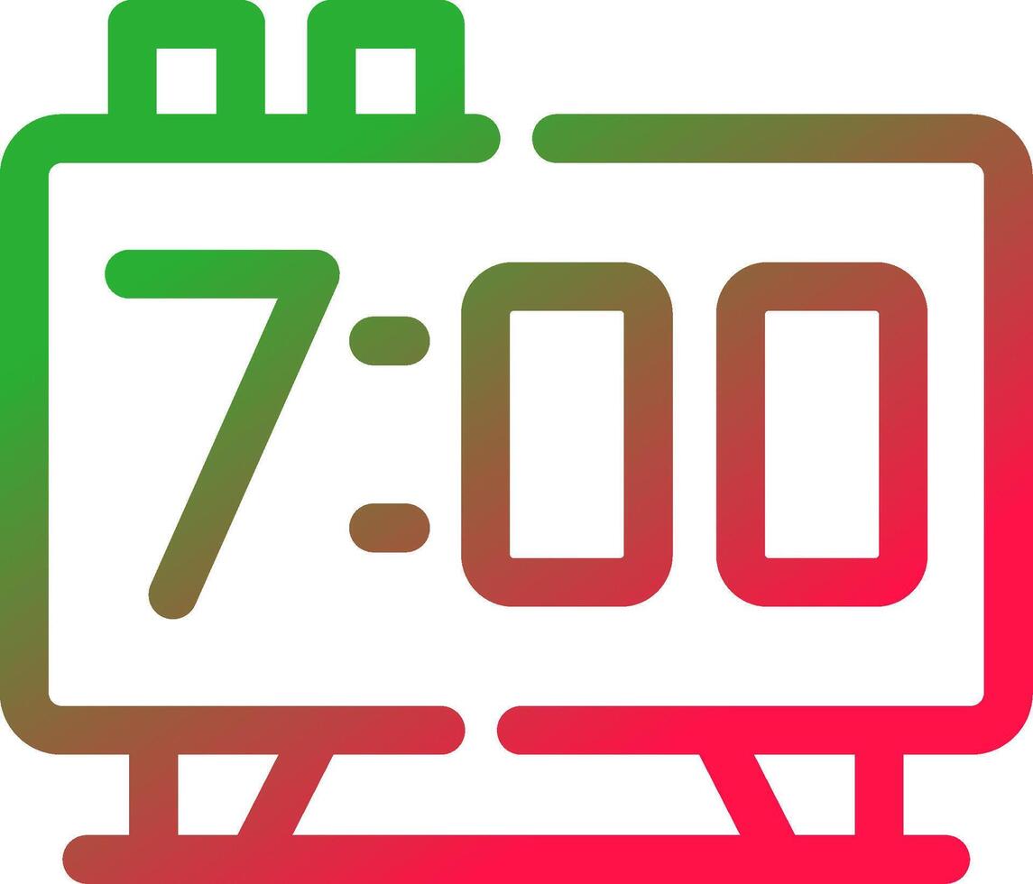 Alarm Clock Creative Icon Design vector