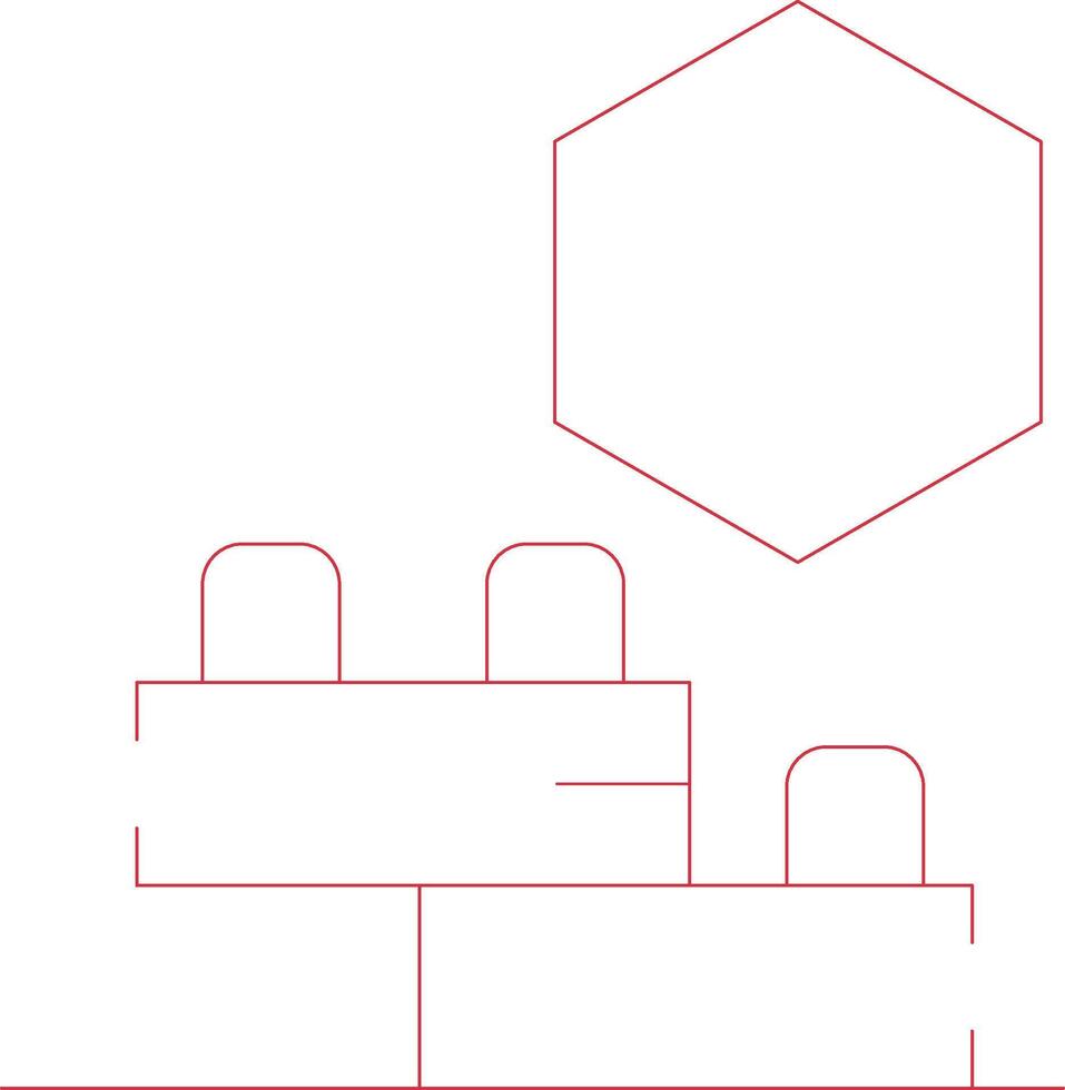 Ar Building Blocks Creative Icon Design vector