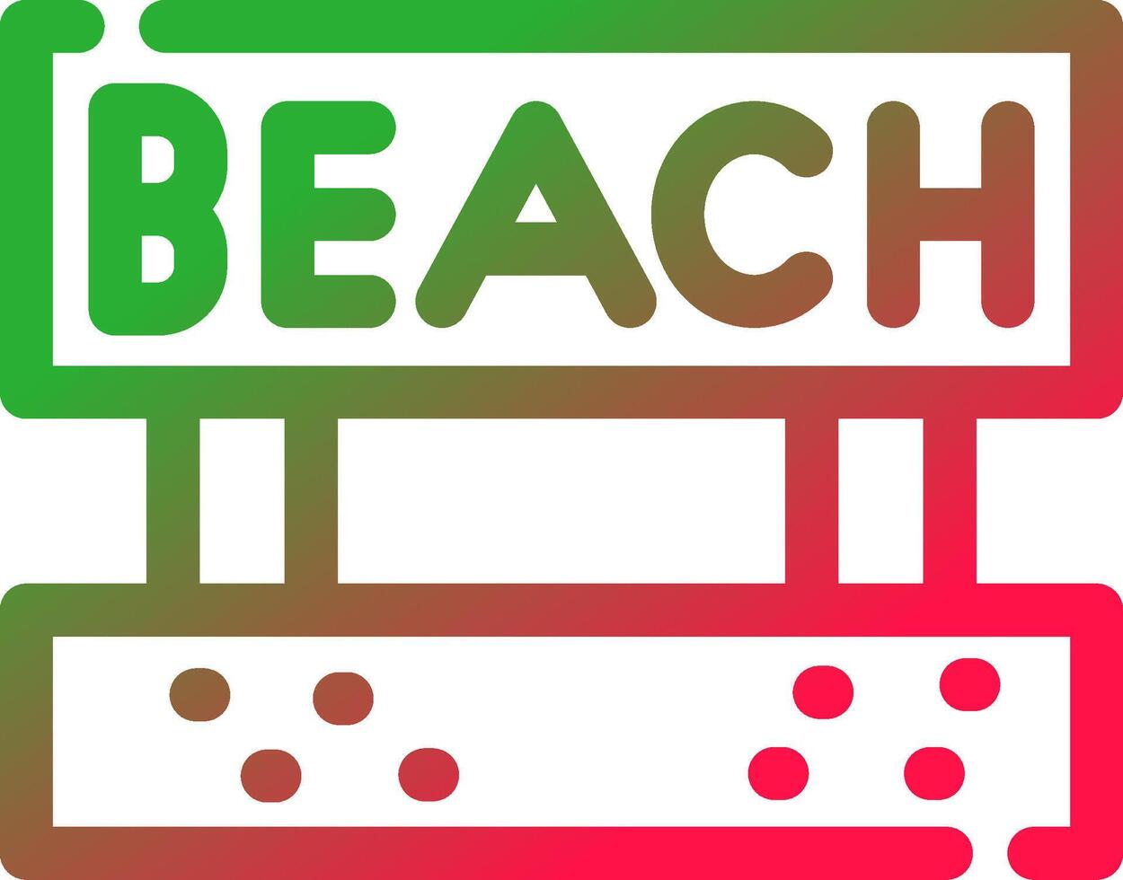 Beach Creative Icon Design vector