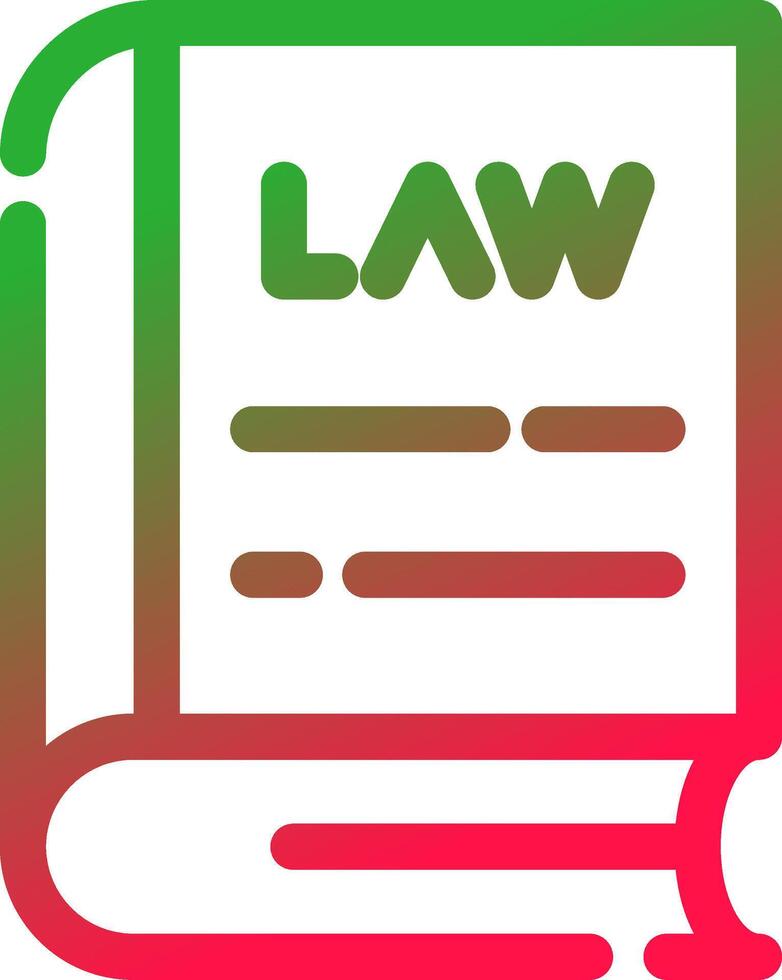 Law Book Creative Icon Design vector