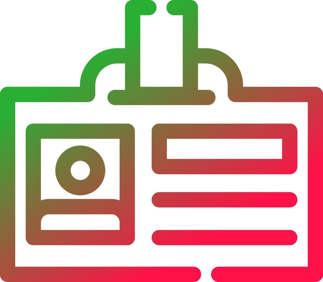 Line Red and Green Gradient vector