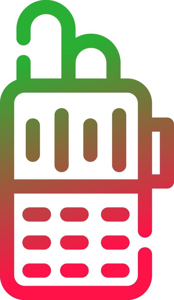 Line Red and Green Gradient vector