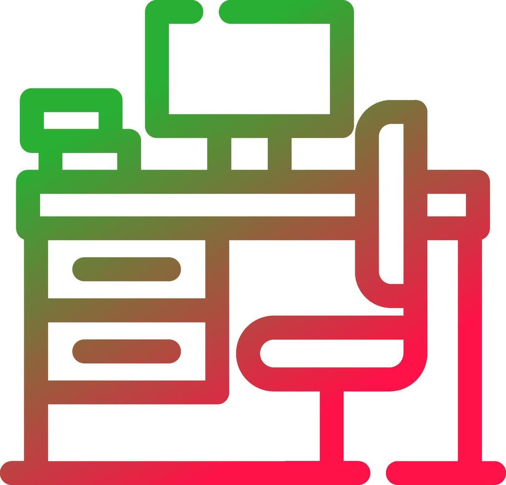 Line Red and Green Gradient vector