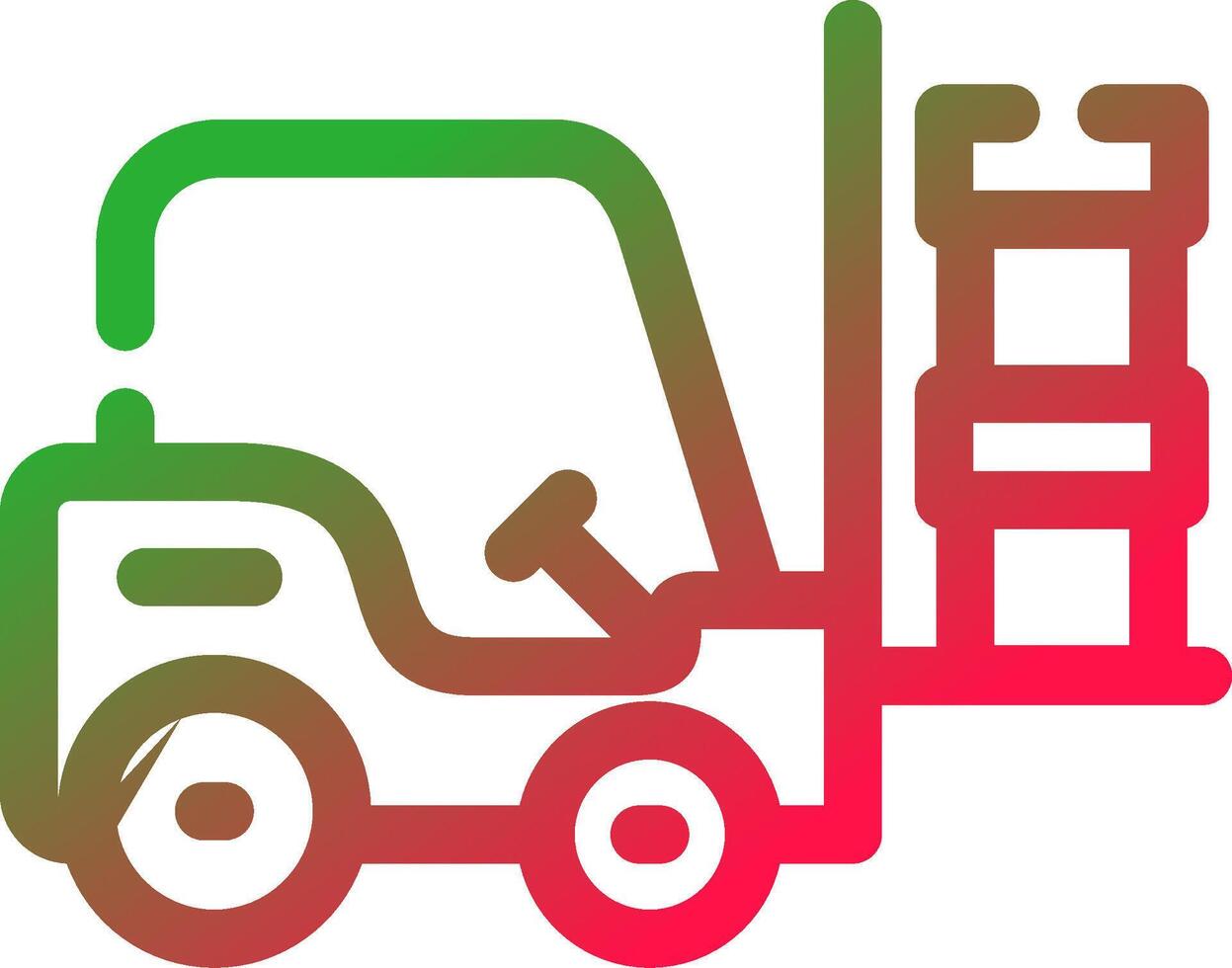 Forklift Creative Icon Design vector