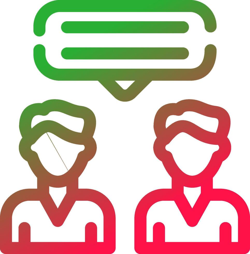 Line Red and Green Gradient vector