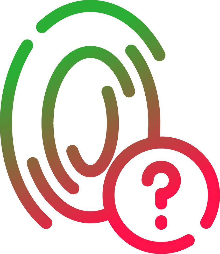 Fingerprint Creative Icon Design vector