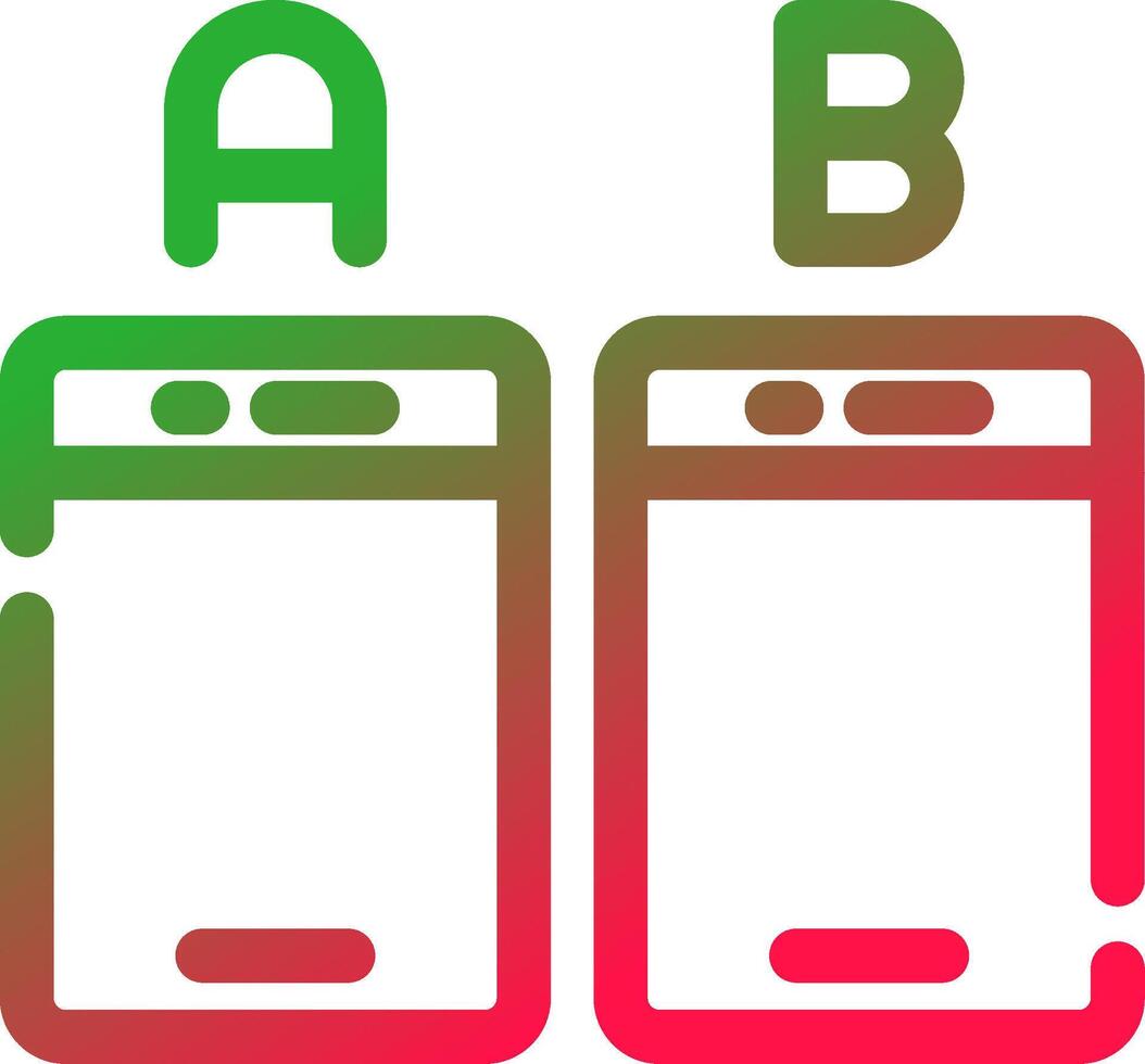 Ab Testing Creative Icon Design vector