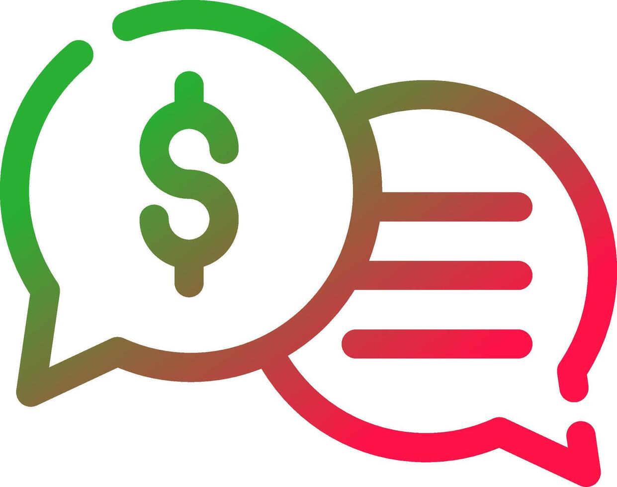Business Dialog Creative Icon Design vector