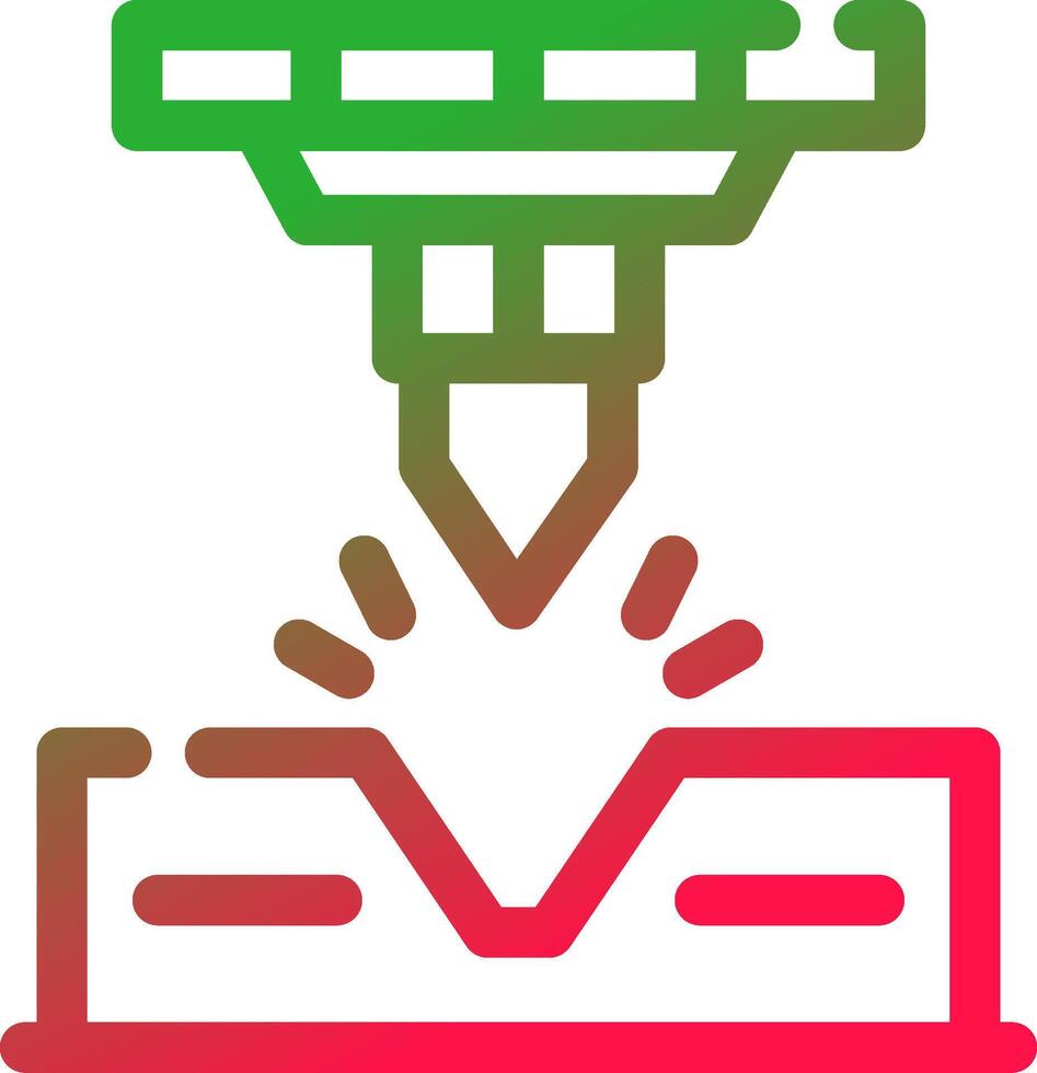 Bending Creative Icon Design vector