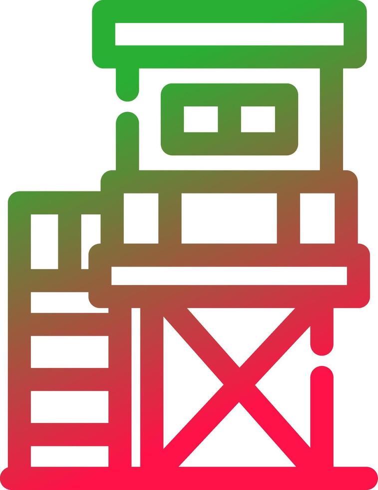 Line Red and Green Gradient vector