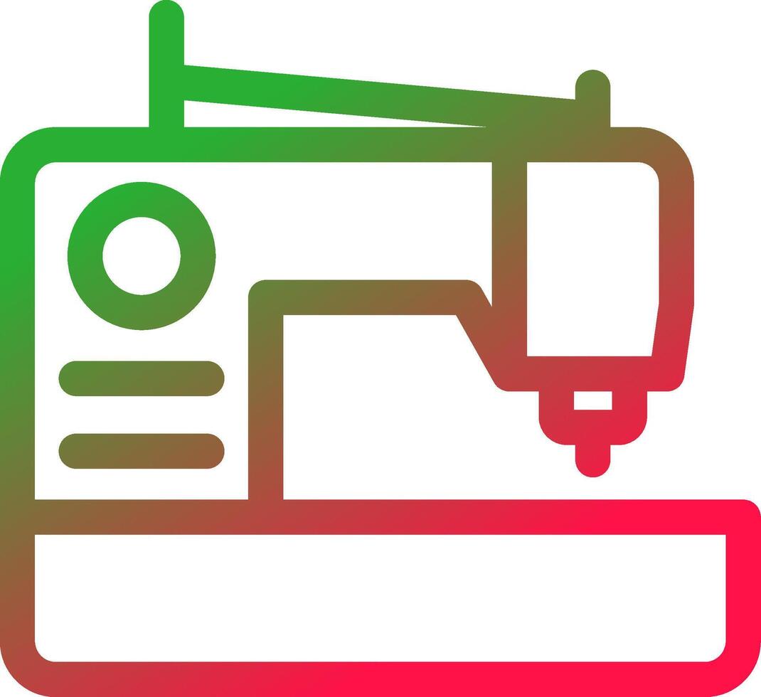 Sewing Machine Creative Icon Design vector