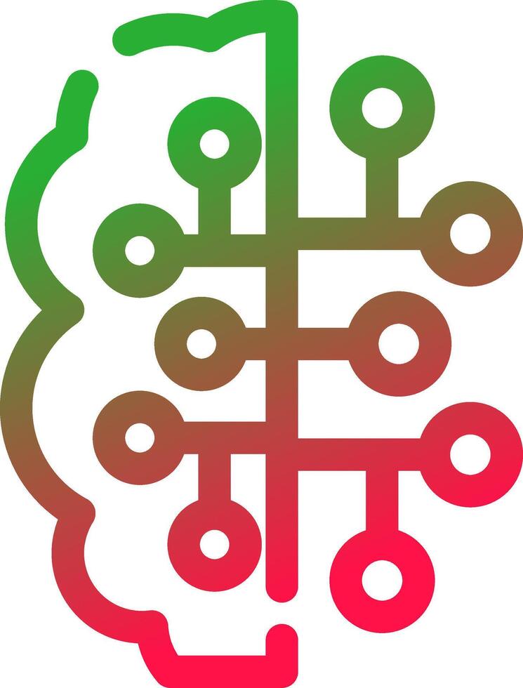 Artificial Intelligence Creative Icon Design vector