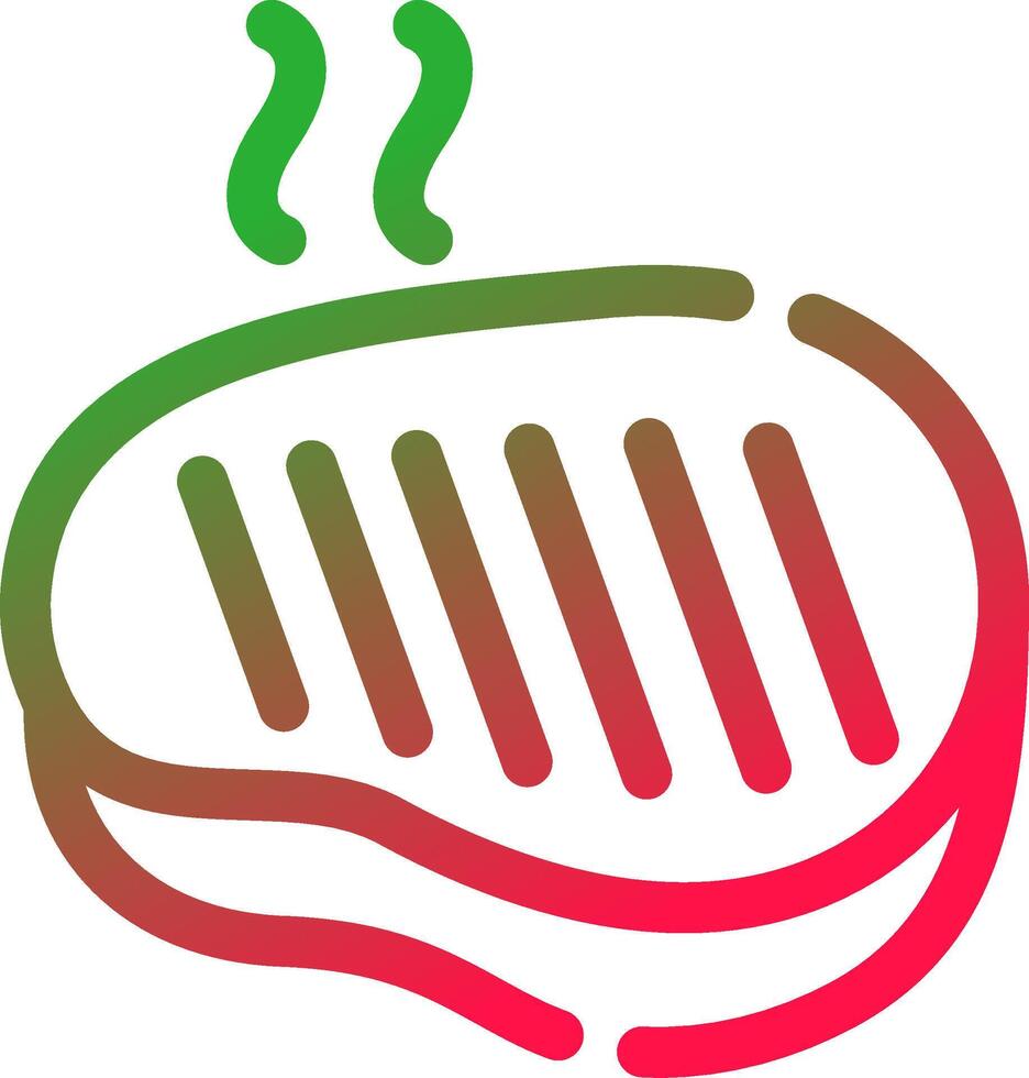 Steak Creative Icon Design vector