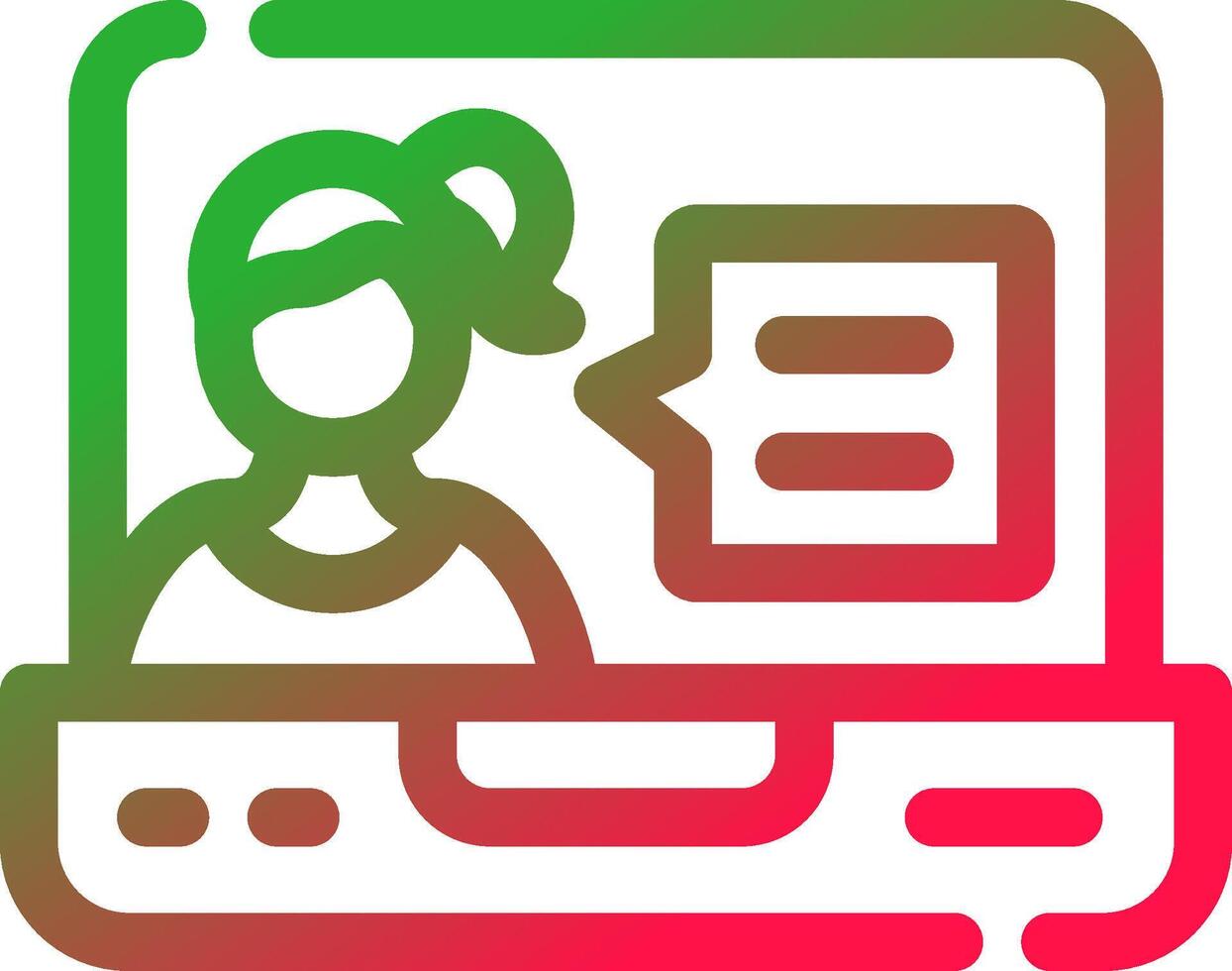 Job Interview Creative Icon Design vector