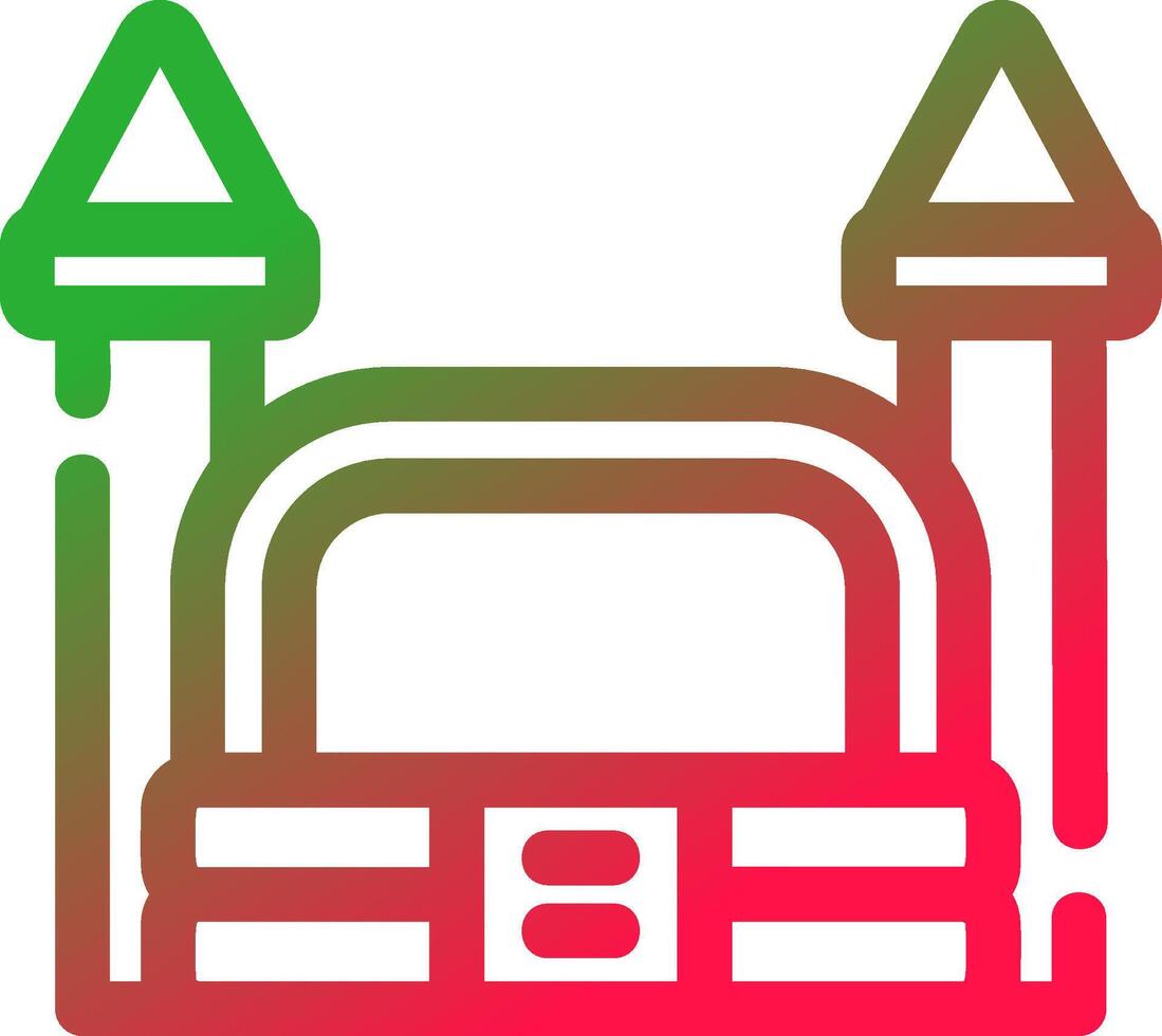 Bouncy Castle Creative Icon Design vector