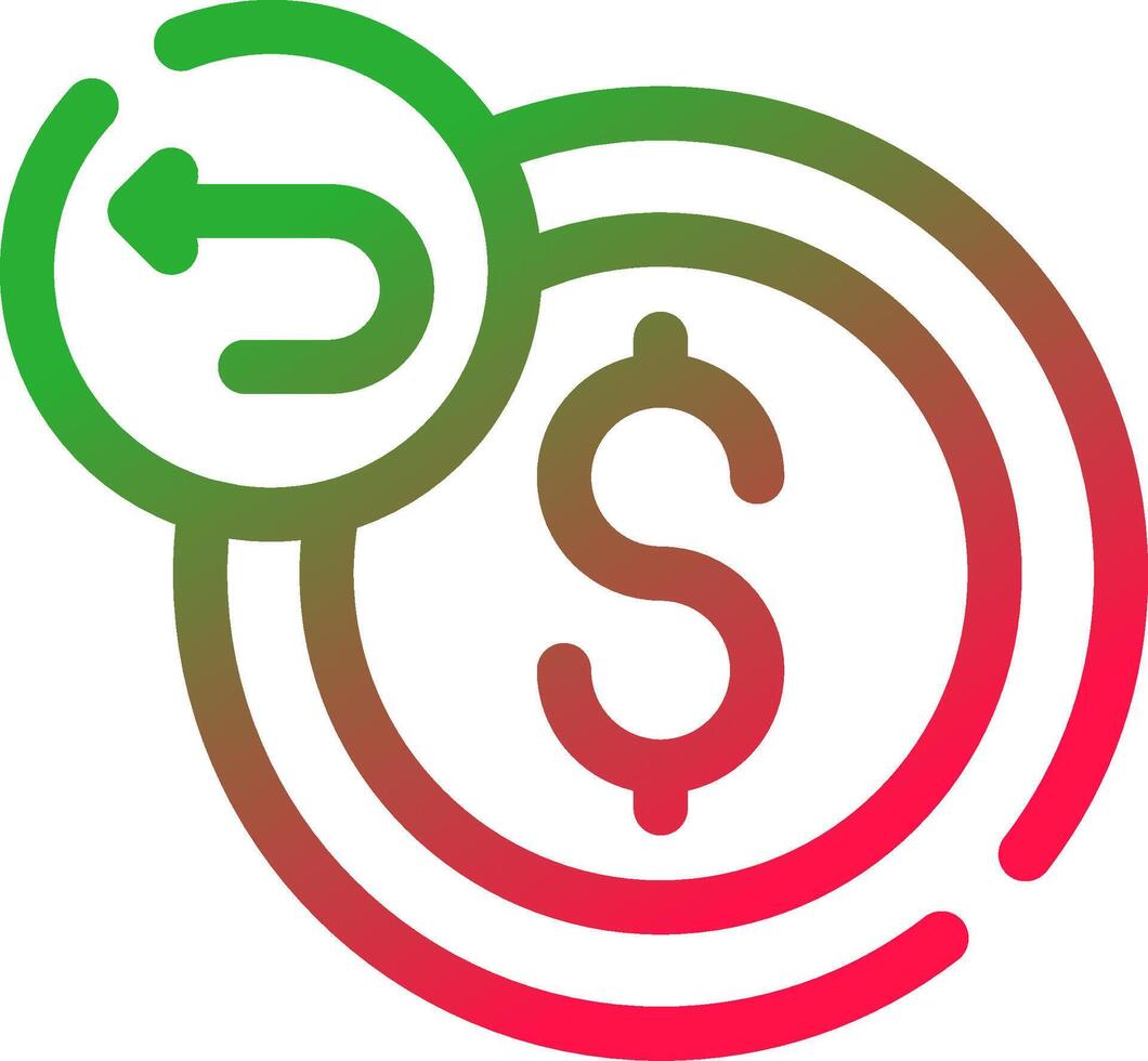 Refund Creative Icon Design vector