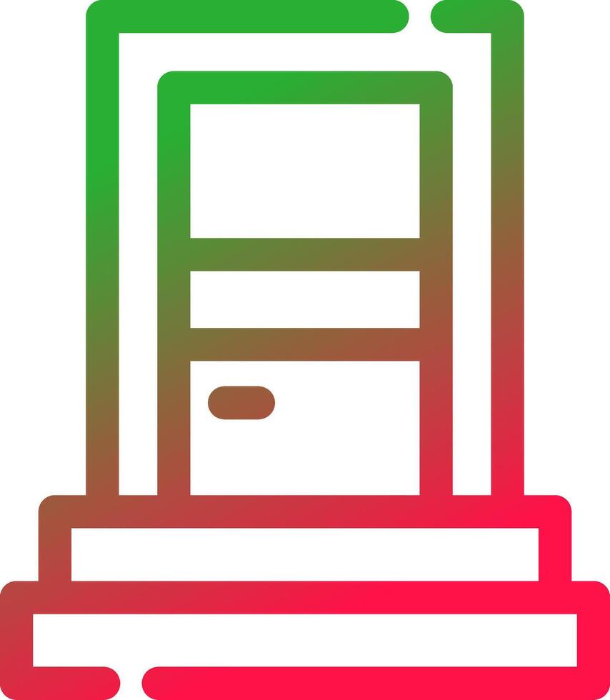 Line Red and Green Gradient vector