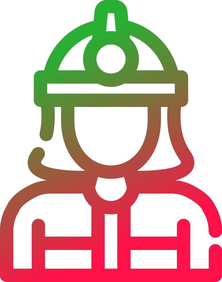 Firefighter Creative Icon Design vector