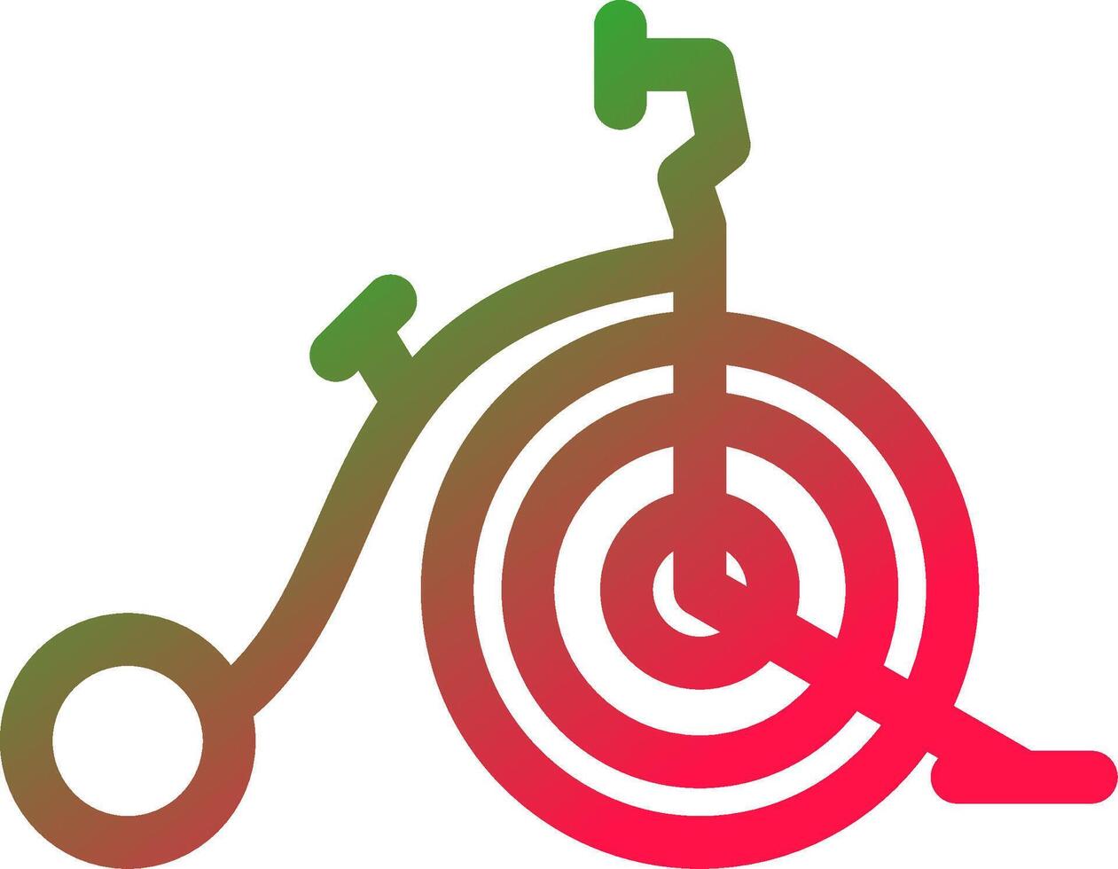 Circus Bike Creative Icon Design vector