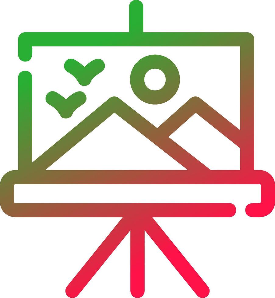 Canvas Creative Icon Design vector
