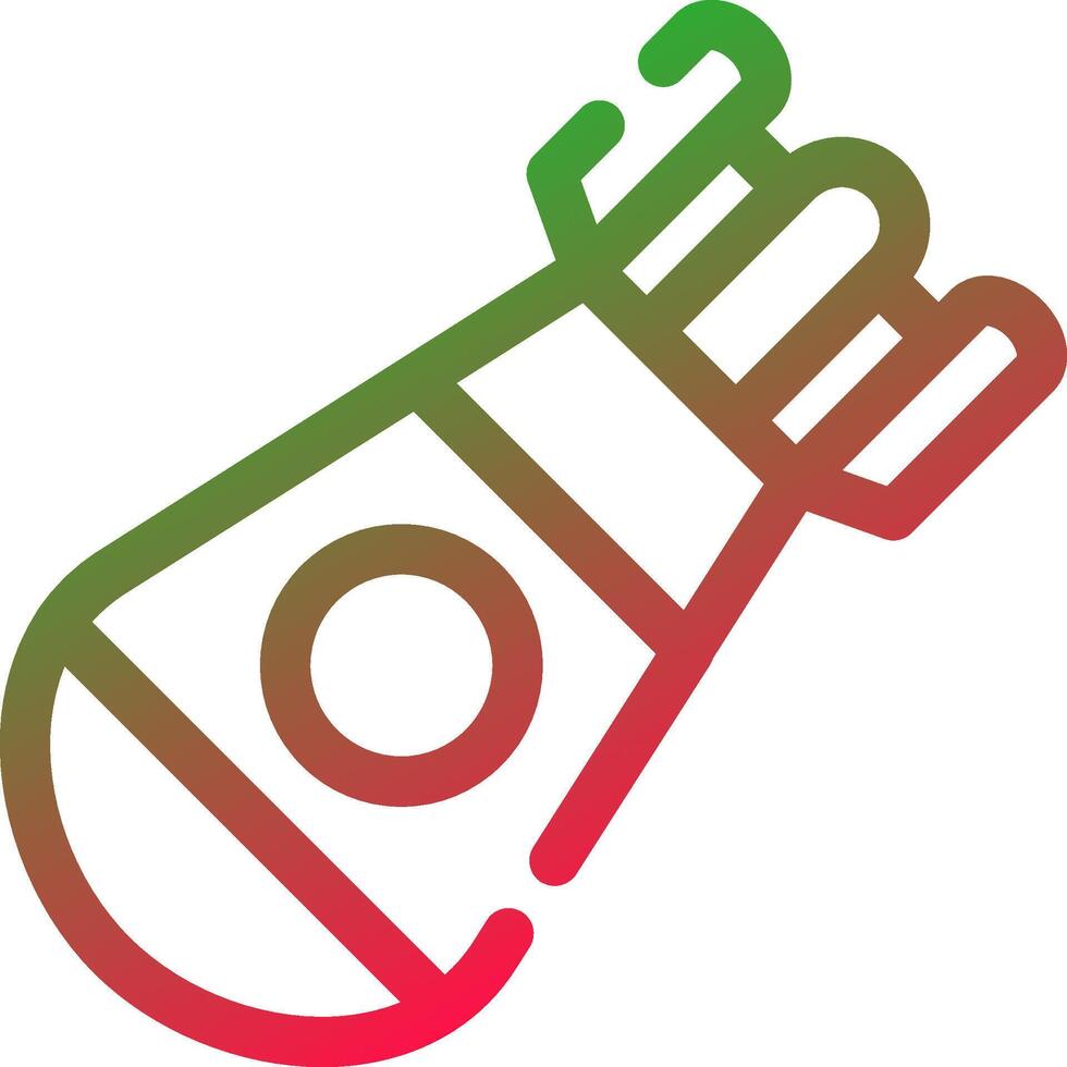 Line Red and Green Gradient vector