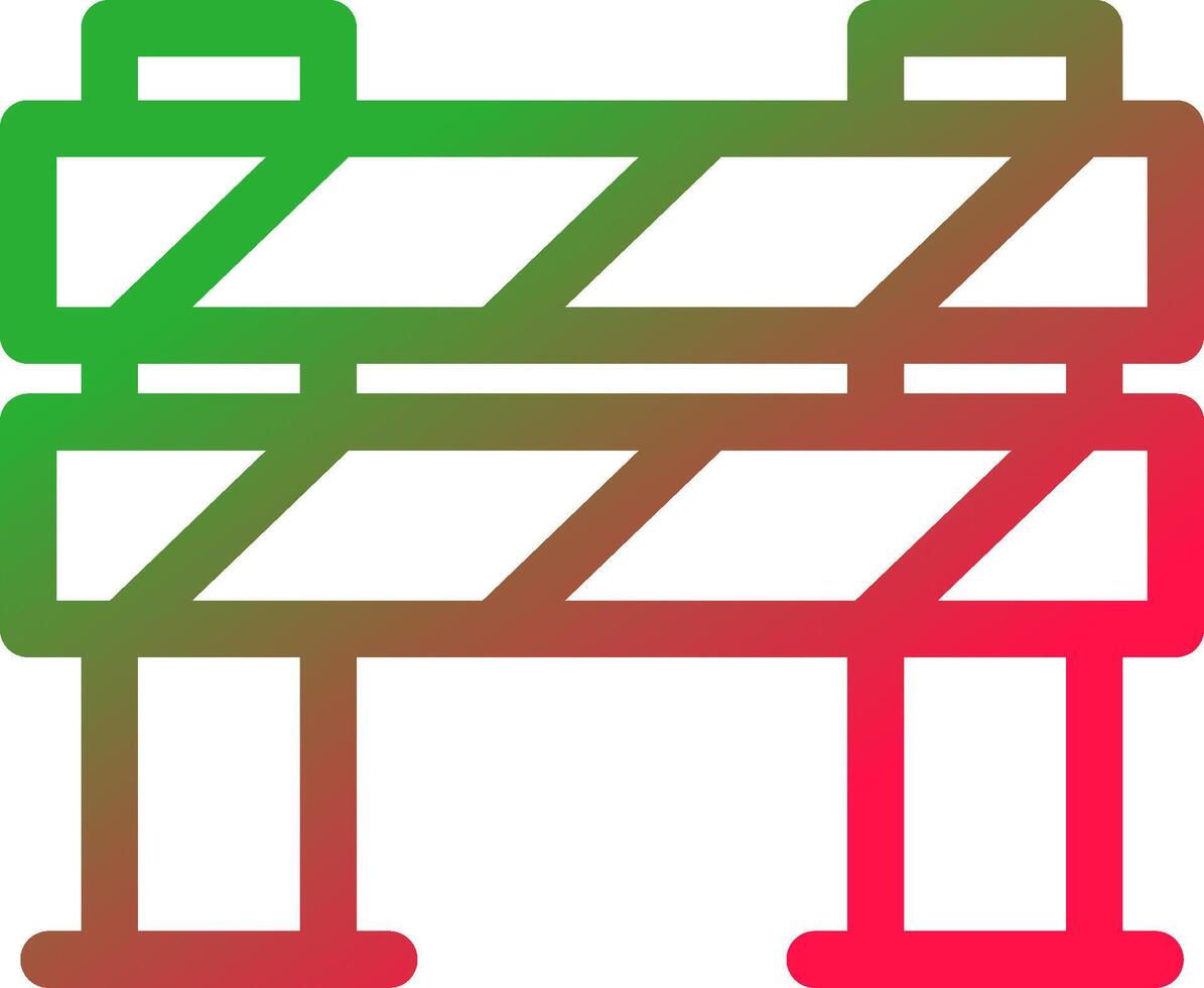Line Red and Green Gradient vector
