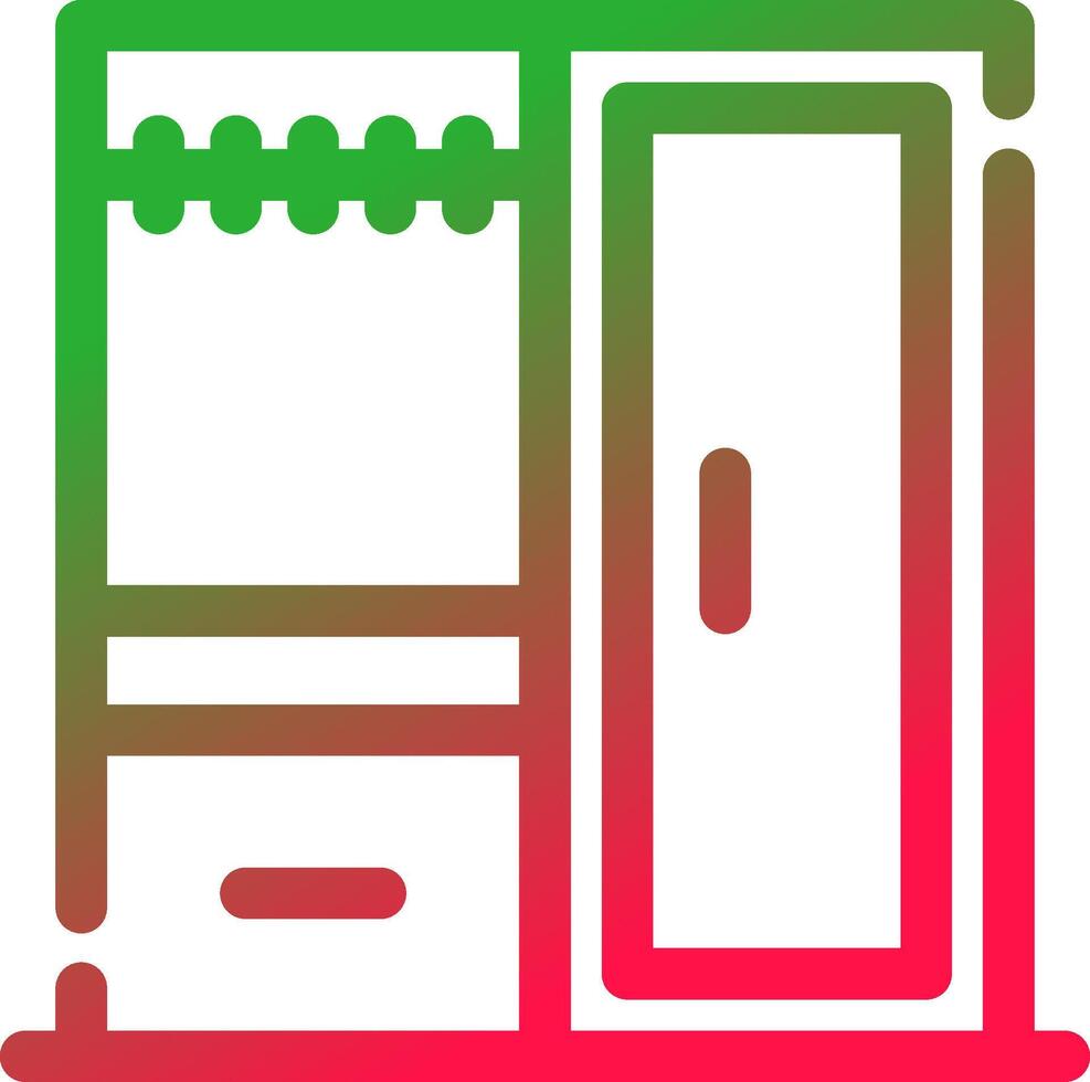 Wardrobe Creative Icon Design vector