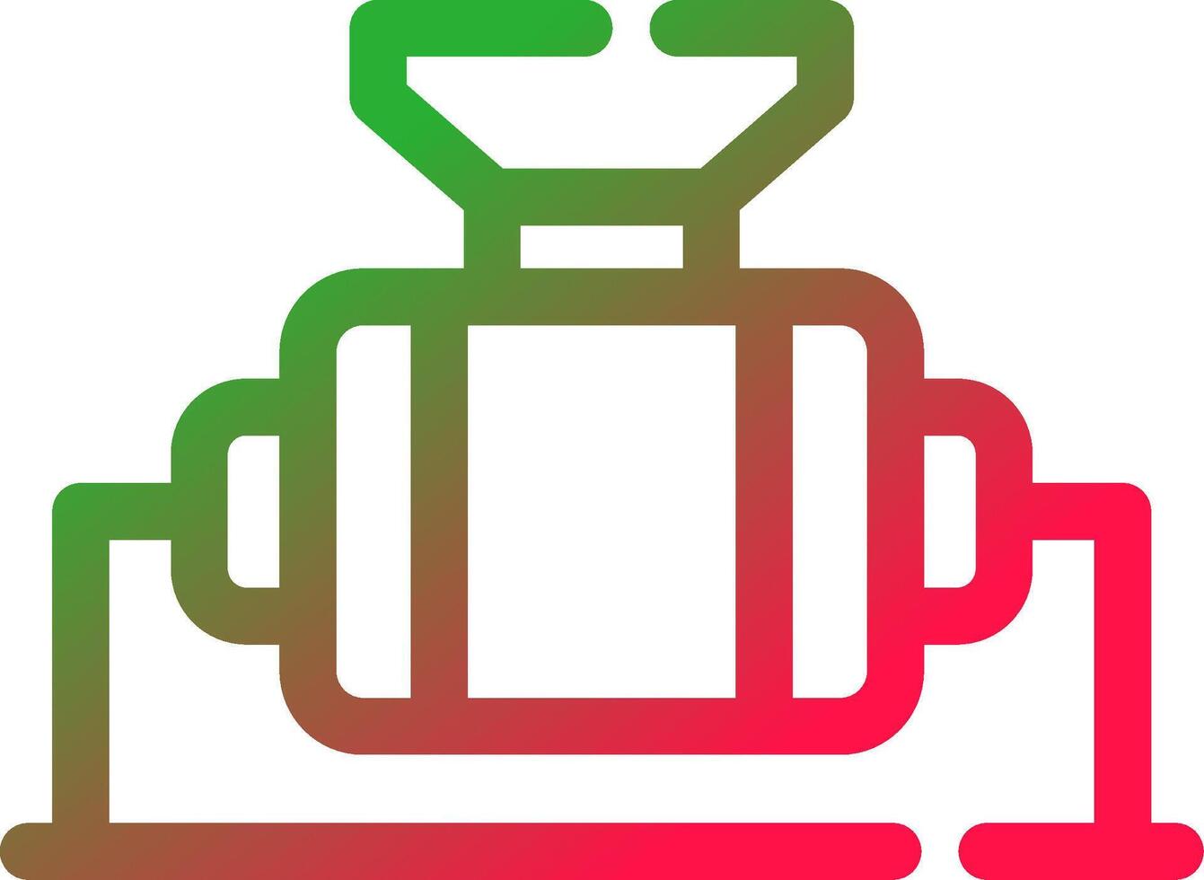 Line Red and Green Gradient vector