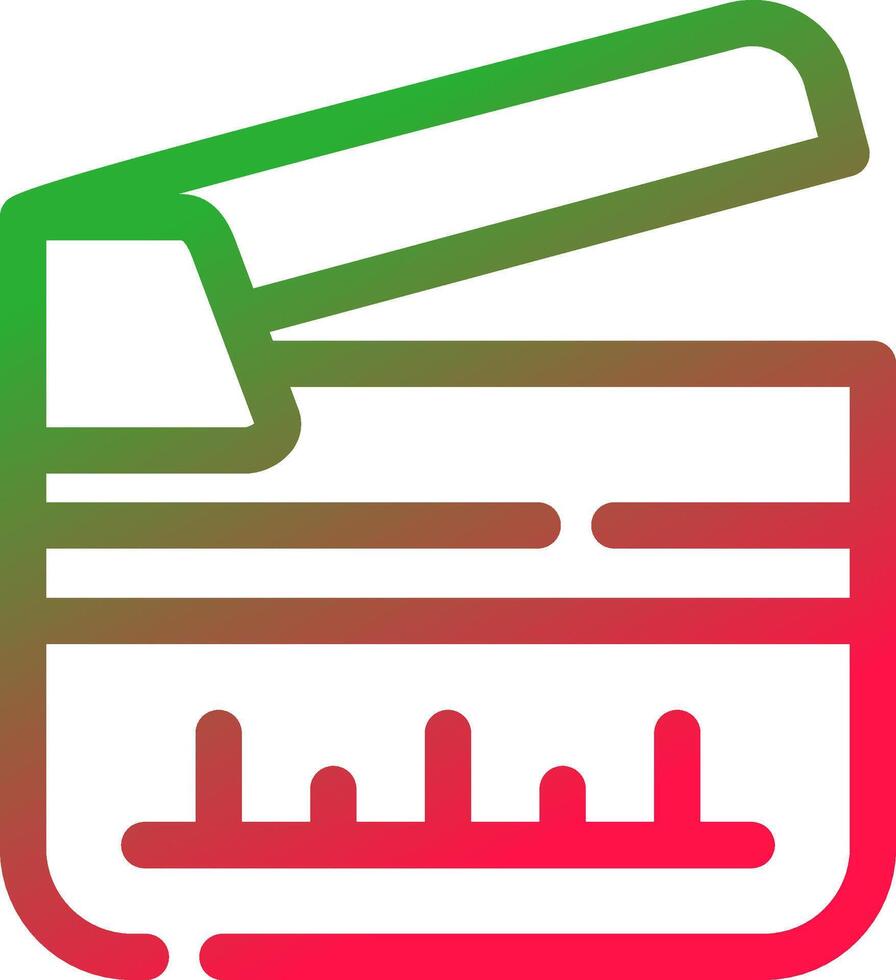 Clapperboard Creative Icon Design vector