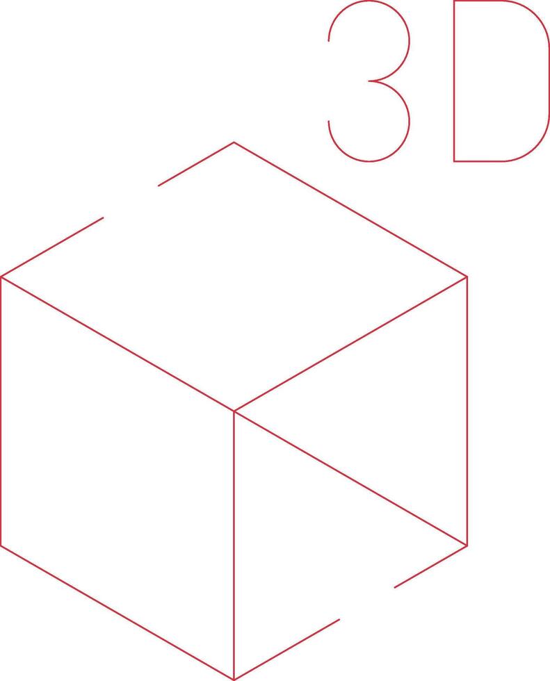 3D Object Creative Icon Design vector