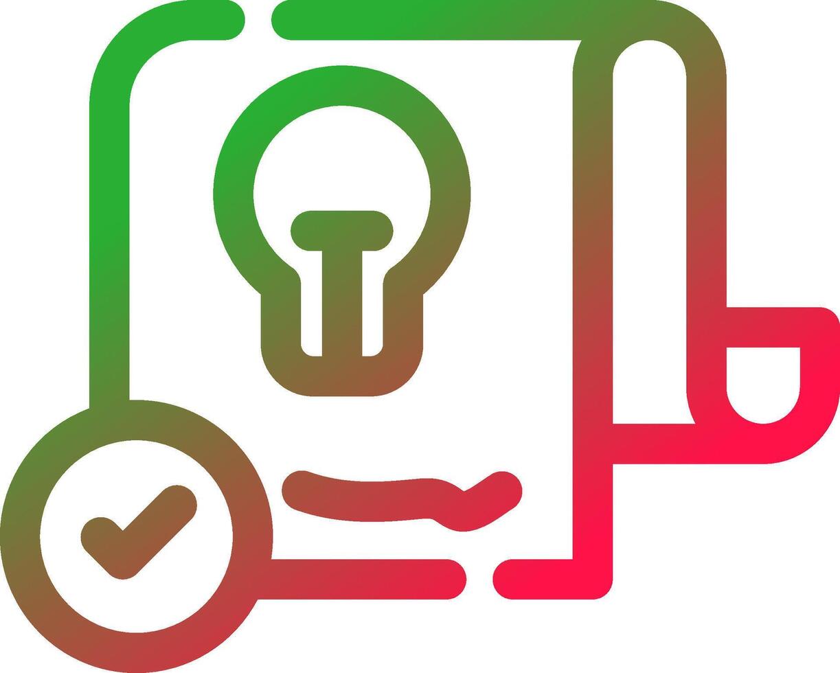 Patent Creative Icon Design vector