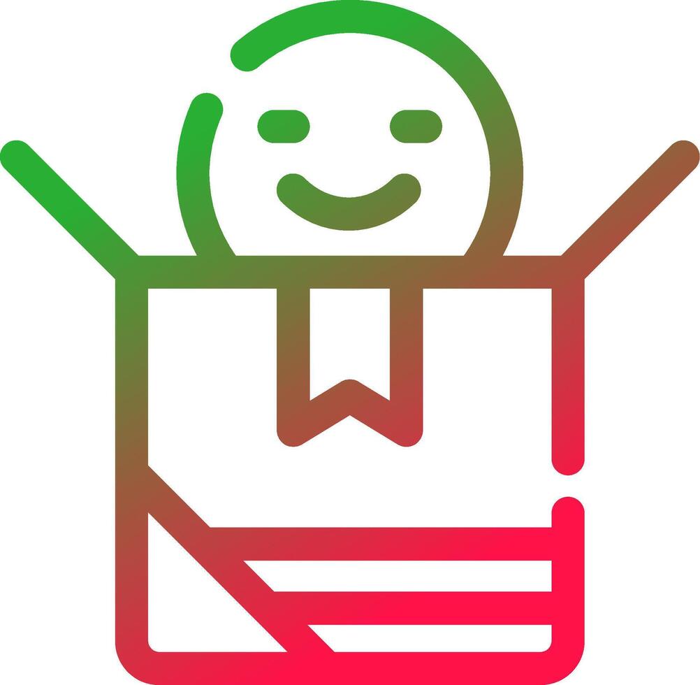 Line Red and Green Gradient vector
