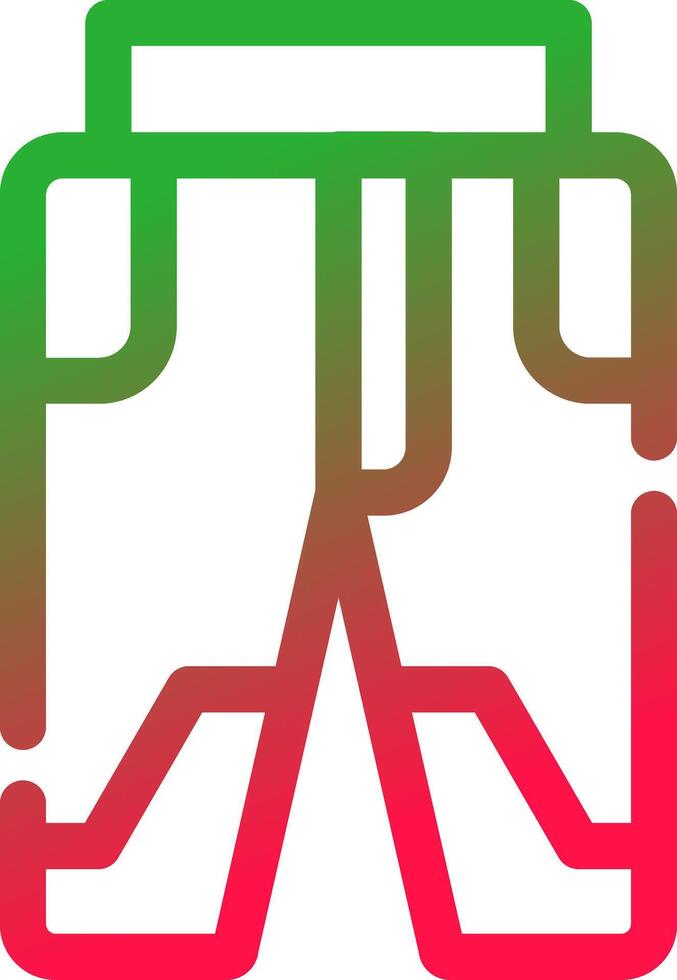 Ski Pant Creative Icon Design vector
