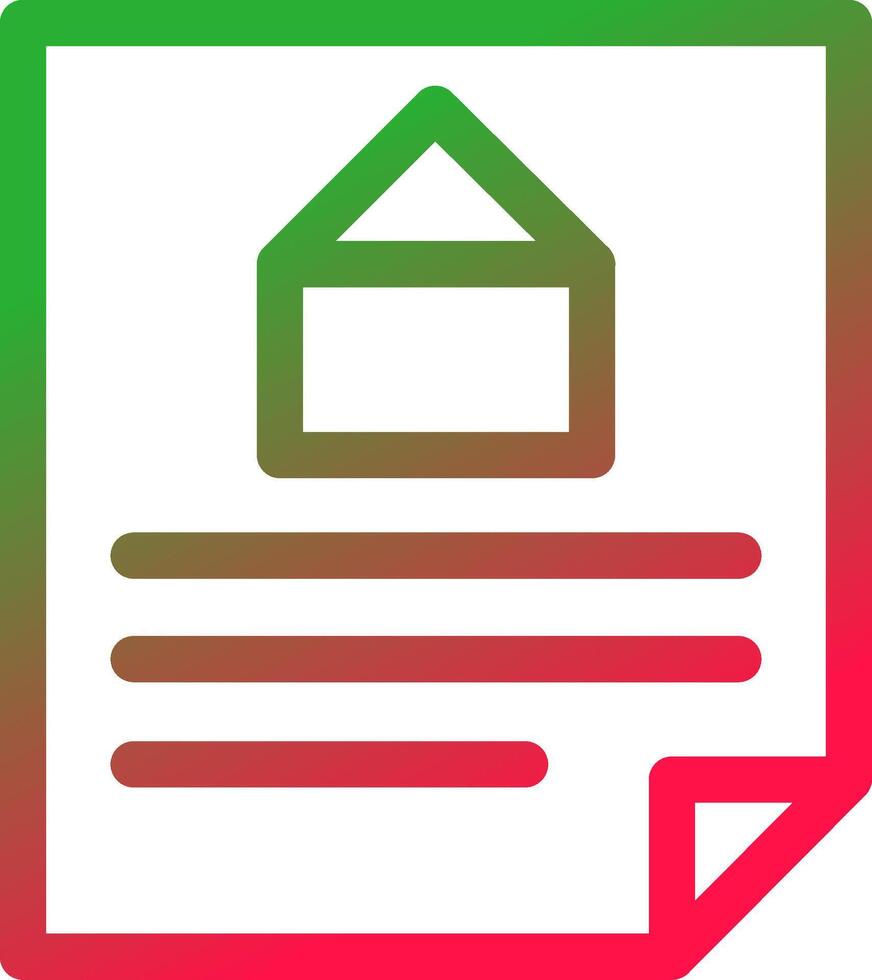 Line Red and Green Gradient vector