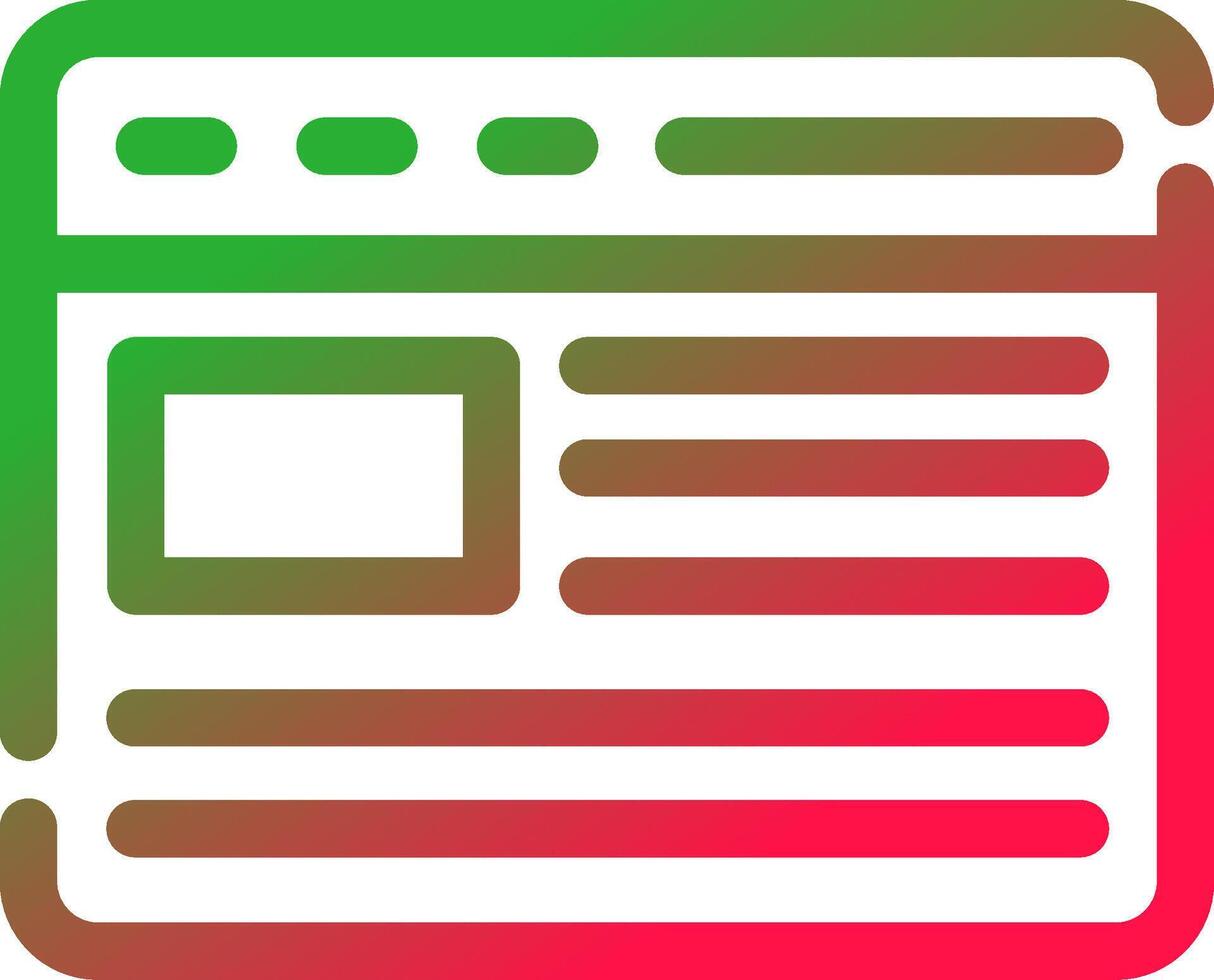 Line Red and Green Gradient vector