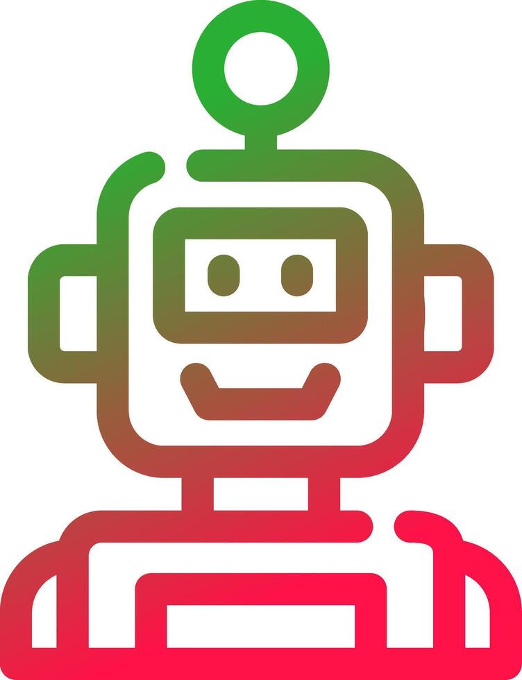 Bot Creative Icon Design vector